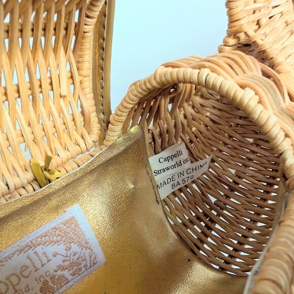 Vintage Cappelli Fish Shaped Wicker Purse - Picture 9 of 13